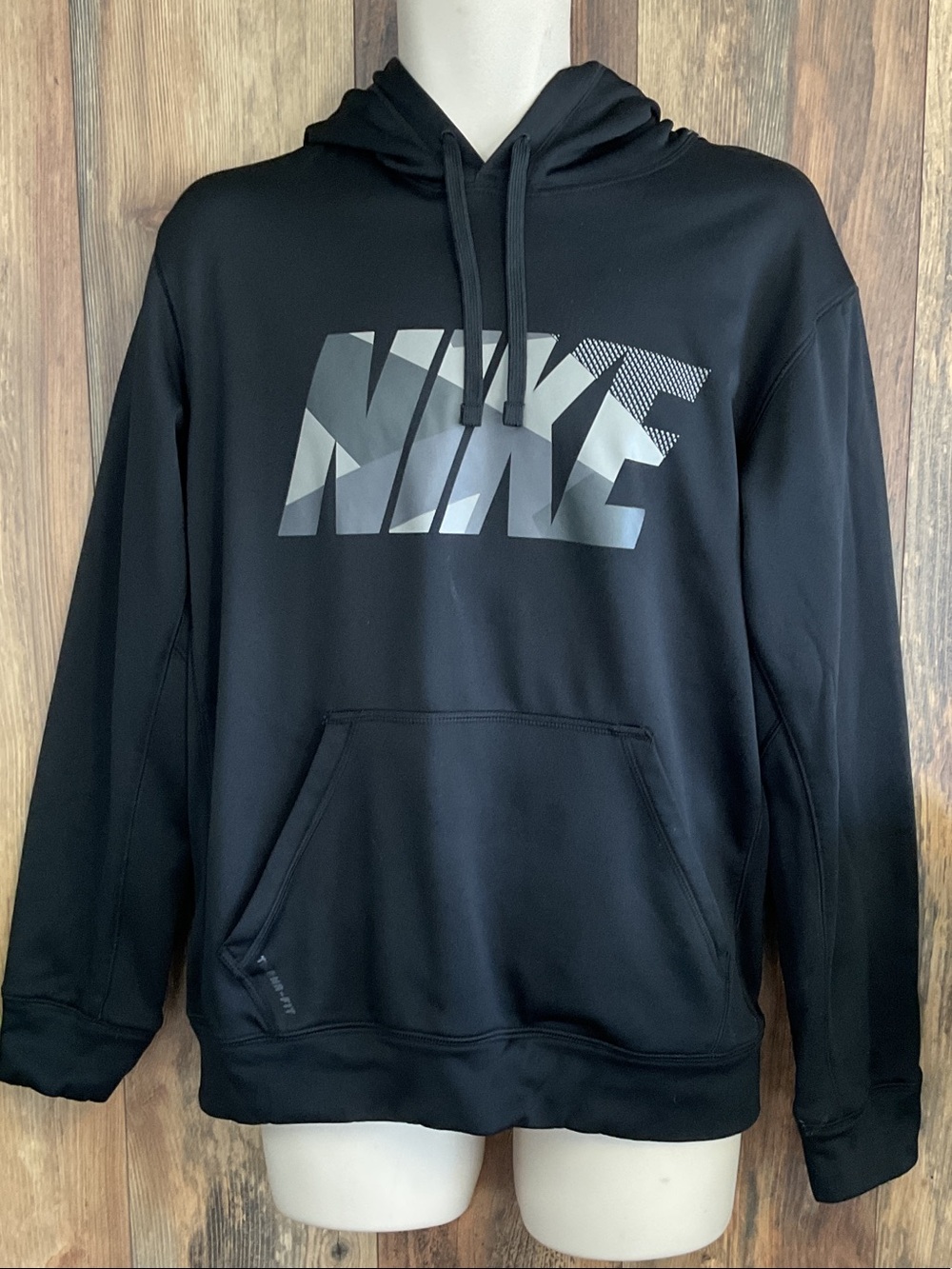 Nike Black Pullover Therma Fit Hoodie M     473B